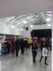 It was warm inside the new Ruoms community hall, though. 