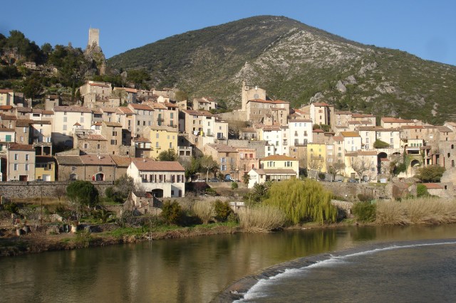 Roquebrun & river Orb